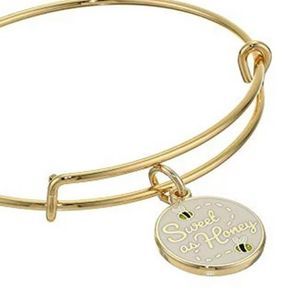 Alex and Ani Color Infusion Bangle Bracelet Shiny Gold/Sweet As Honey One Sized